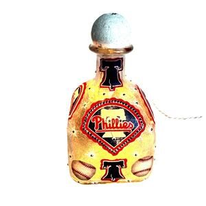 Philadelphia Phillies Designer Glass Bottle w/ Lights *Unique Gift Idea